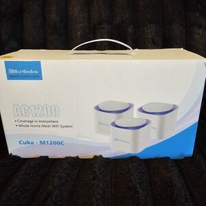 BlueShadow Mesh Router AC-1200 Cuka-M1200C Dual-Band Whole Home Wi-Fi System